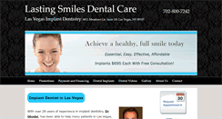 Desktop Screenshot of lasvegasimplantdentistry.com