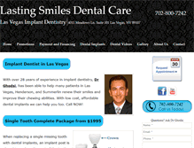 Tablet Screenshot of lasvegasimplantdentistry.com